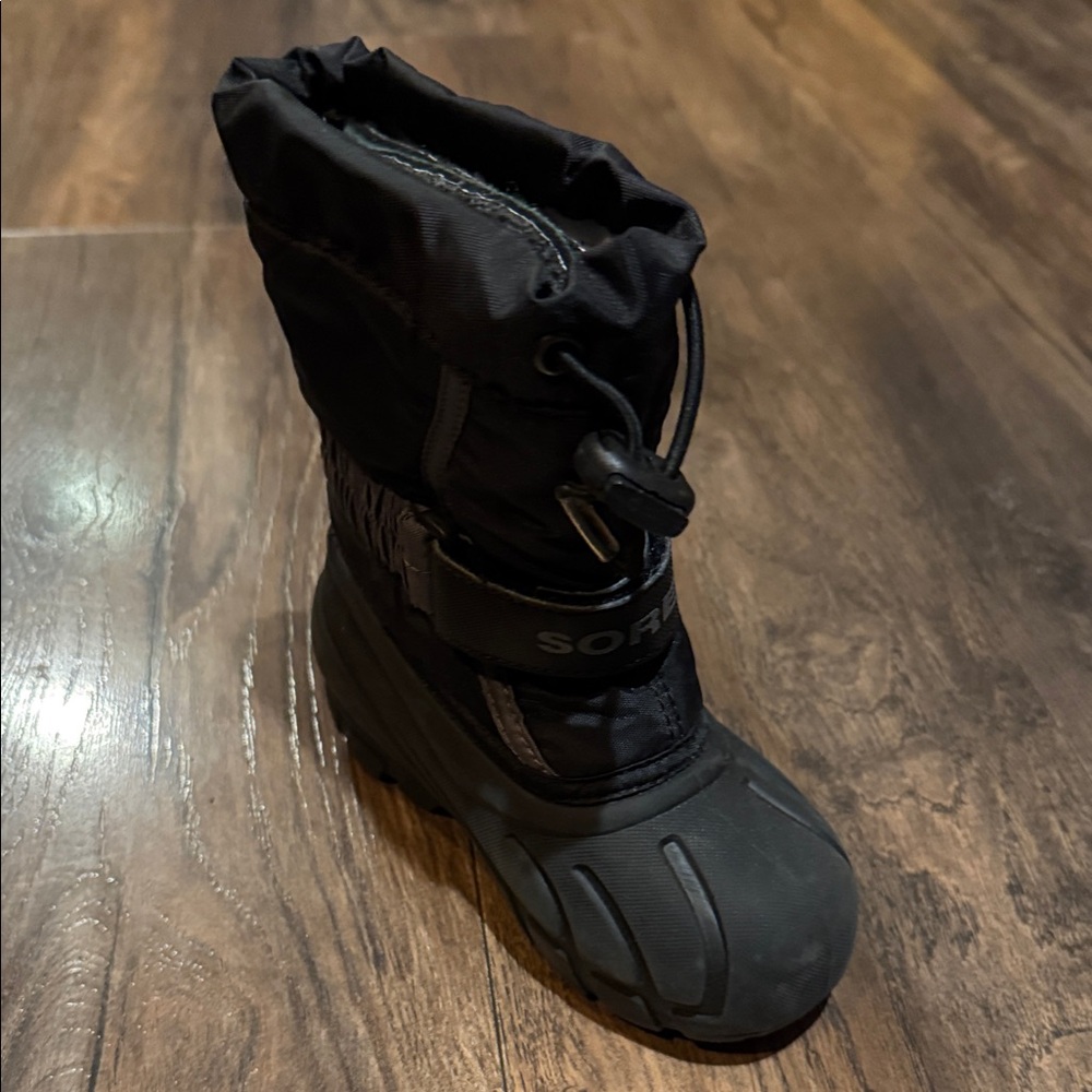 Sorel Kids Black Snow Boots - Picture 3 of 6